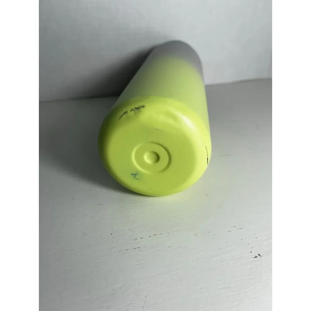 Lululemon 24 oz back to life water bottle , metal , yellow and gray ombre color